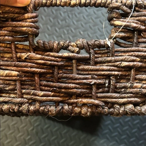 Rectangular Woven Basket - Picture 3 of 4
